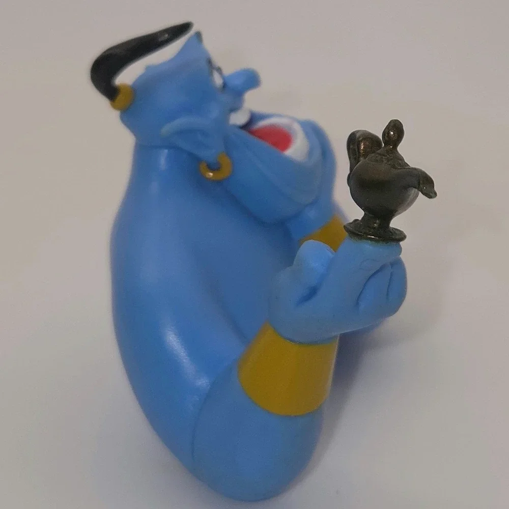 Disney Genie PVC Figure Blue Fair Aladdin 1992 Vintage Toy Topper Decor